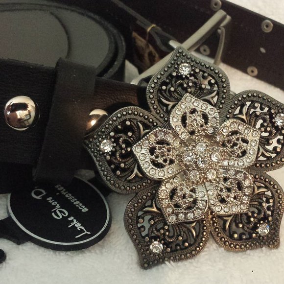 flower floral crystal belt main image 5
